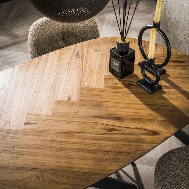 WoonStijl Bartafel 140 organisch visgraat