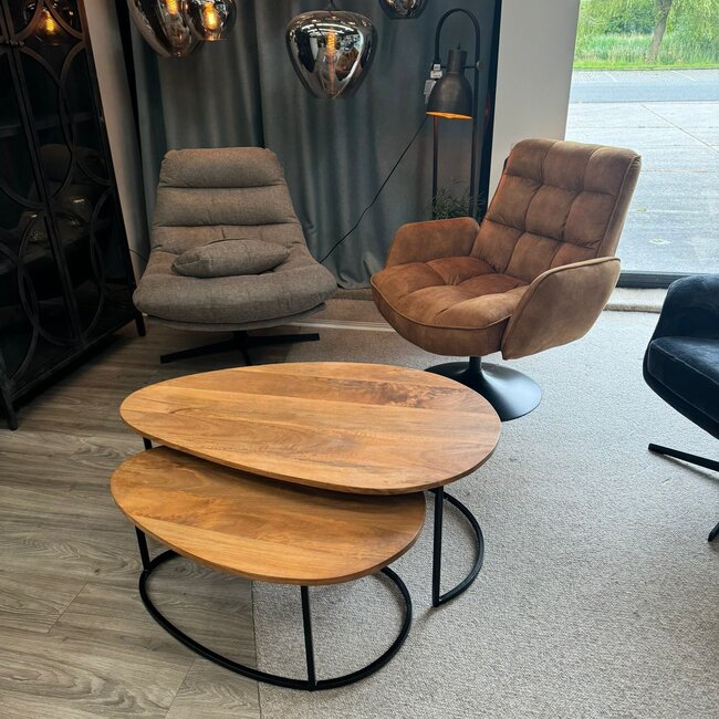 Nijwie Hannover salontafel organisch, set van 2