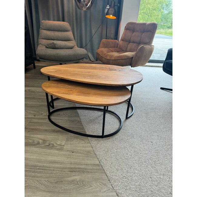 Nijwie Hannover salontafel organisch, set van 2