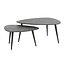 WoonStijl Salontafel set van 2 pear shaped organisch