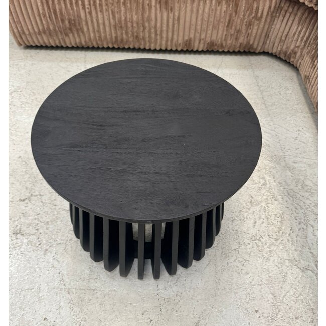 Nijwie Salontafel mango Zwart 50cm