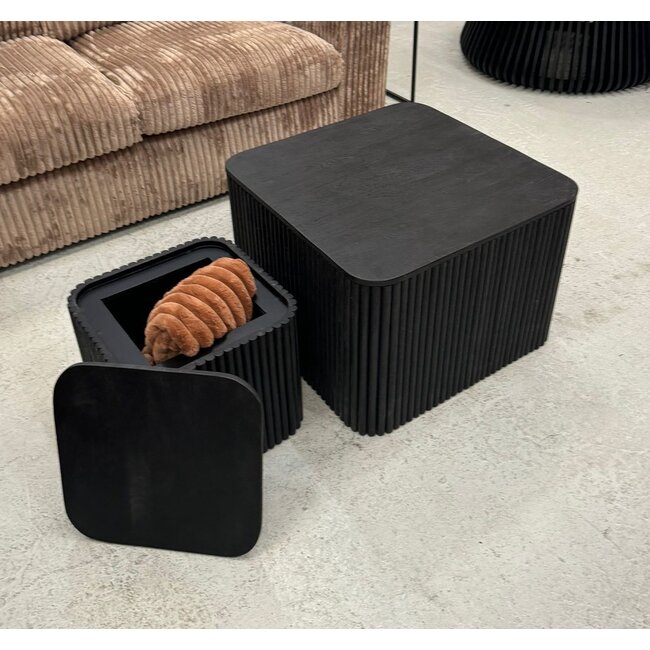 Nijwie Salontafel set van 2 vierkant rib