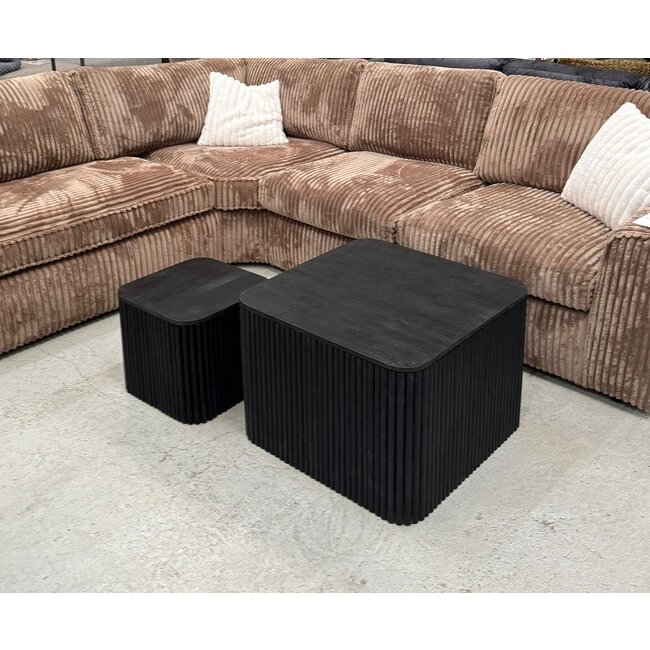 Nijwie Salontafel set van 2 vierkant rib