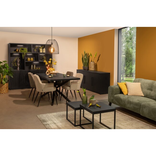 WoonMax Dressoir Broadway 3 deurs - Noir