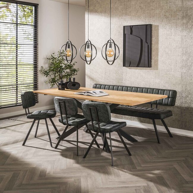 WoonStijl Eetkamertafel 200 visgraat fineer