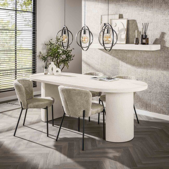 WoonStijl Eetkamertafel arch stone 215x90cm