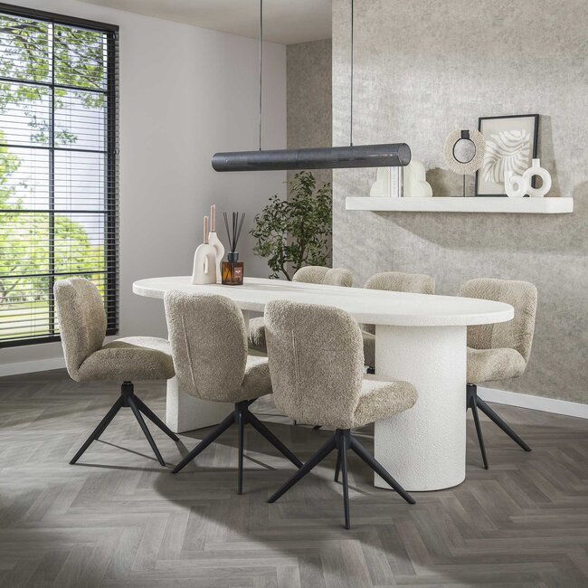 WoonStijl Eetkamertafel arch stone 215x90cm