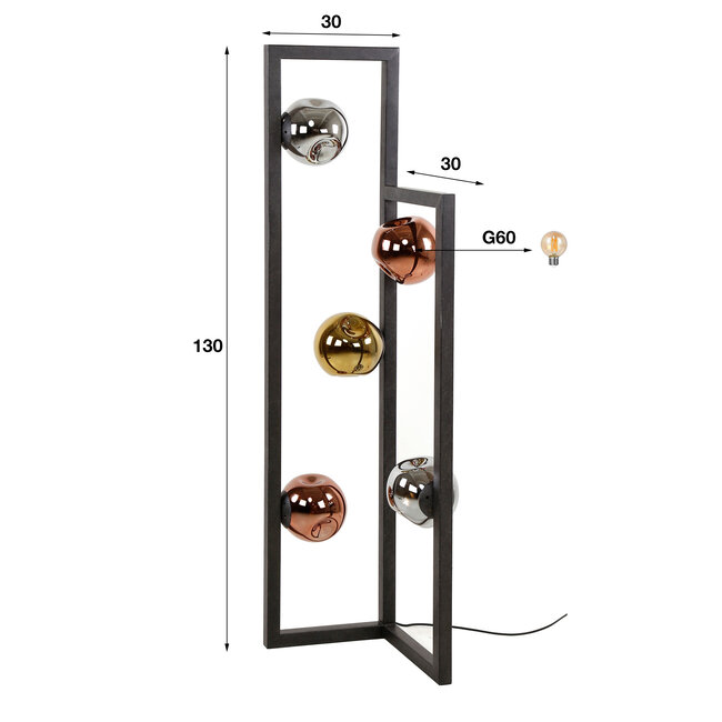 WoonStijl Vloerlamp 5L stellar