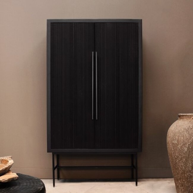 Benoa Kast Lines zwart mango 2 deurs