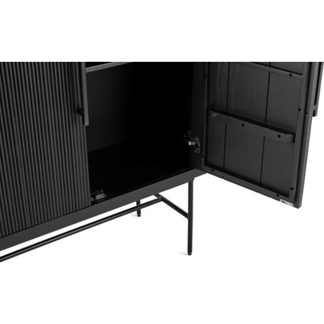 Benoa Kast Lines zwart mango 2 deurs