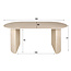 WoonStijl Eetkamertafel 180 arch ceramic