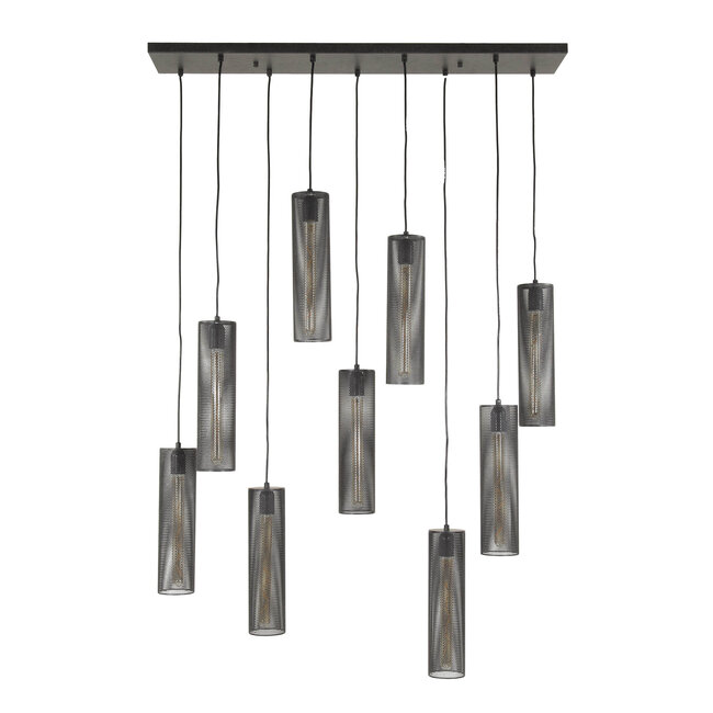 WoonStijl Hanglamp 5+4 tube mesh