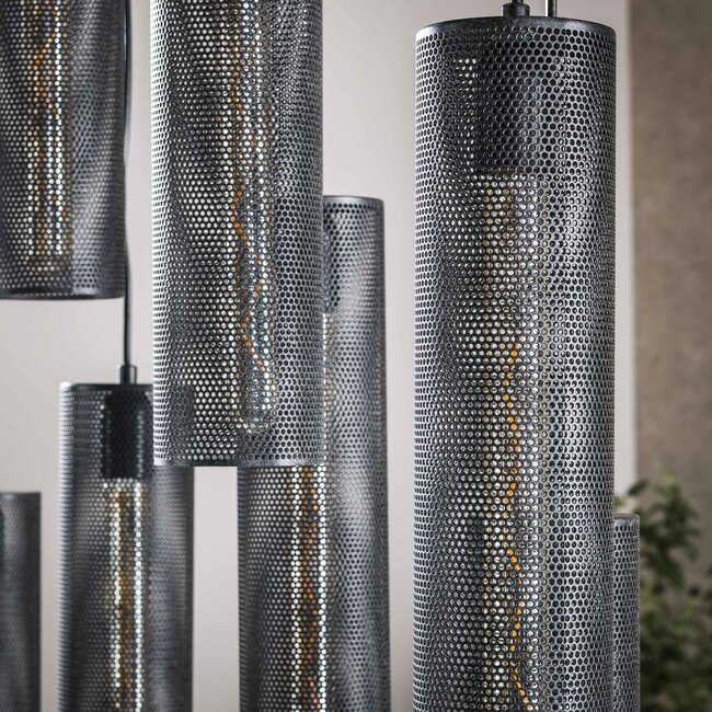 WoonStijl Hanglamp 5+4 tube mesh