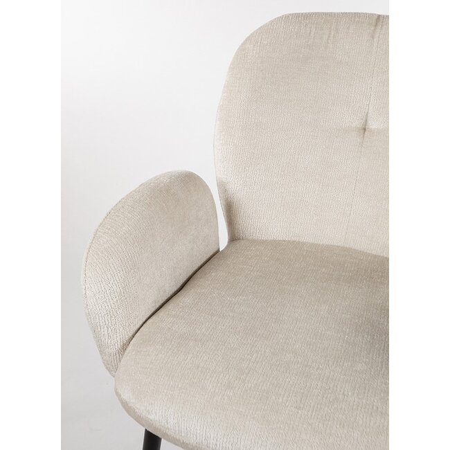 Nijwie Eetkamerstoel Bobby met armleuning - 3 kleuren