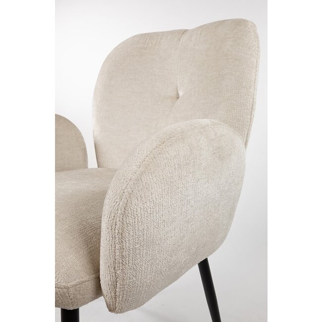 Nijwie Eetkamerstoel Bobby met armleuning - 3 kleuren