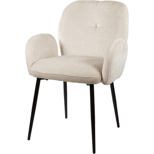 Nijwie Eetkamerstoel Bobby met armleuning - 3 kleuren