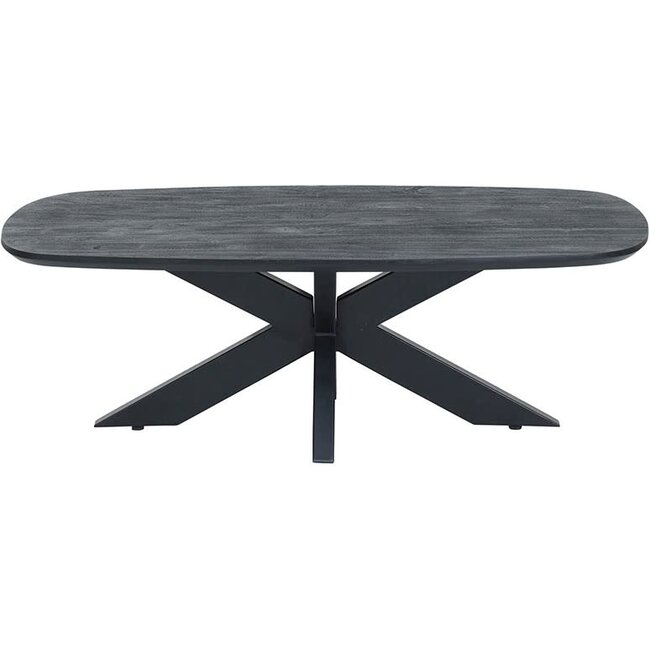 MySons Salontafel Akagi Acacia Deens ovaal zwart 120 cm