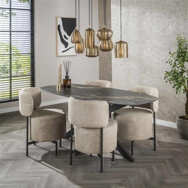 WoonStijl Eetkamertafel spider deens ovaal 180