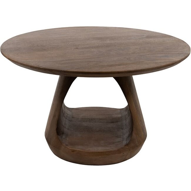 MySons Salontafel Bremen mango walnoot Ø 70 cm