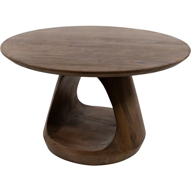 MySons Salontafel Bremen mango walnoot Ø 70 cm
