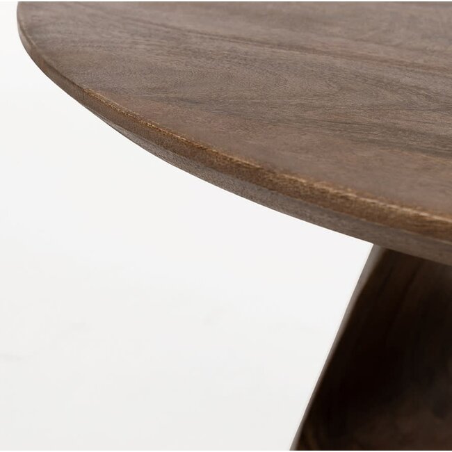 MySons Salontafel Bremen mango walnoot Ø 60 cm