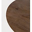MySons Bijzettafel Bremen mango walnoot Ø 50 cm