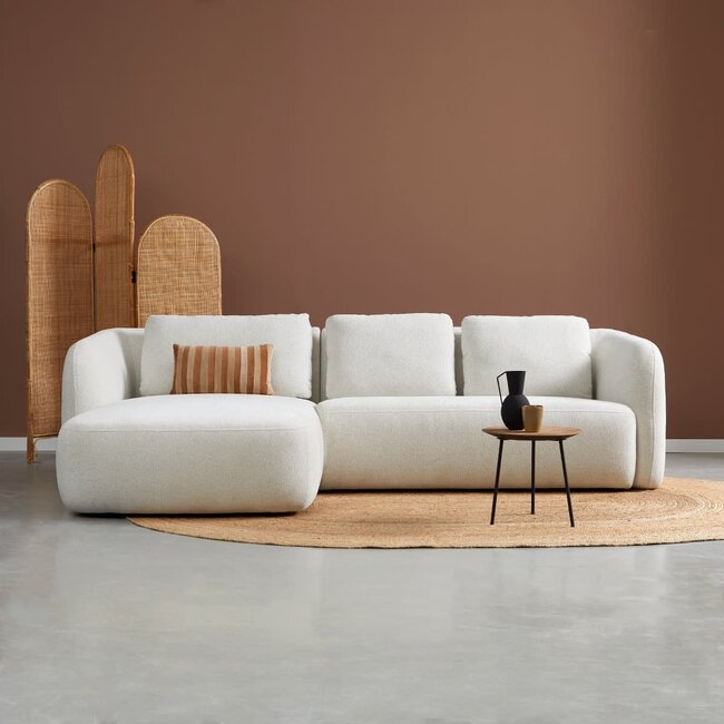 Pepp Hoekbank CLOUD met chaise longue links in Raven 22