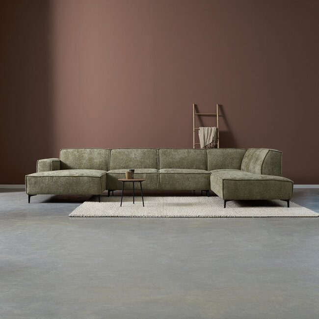 Pepp Bank River U opstelling met chaise longue rechts in Majestic 607