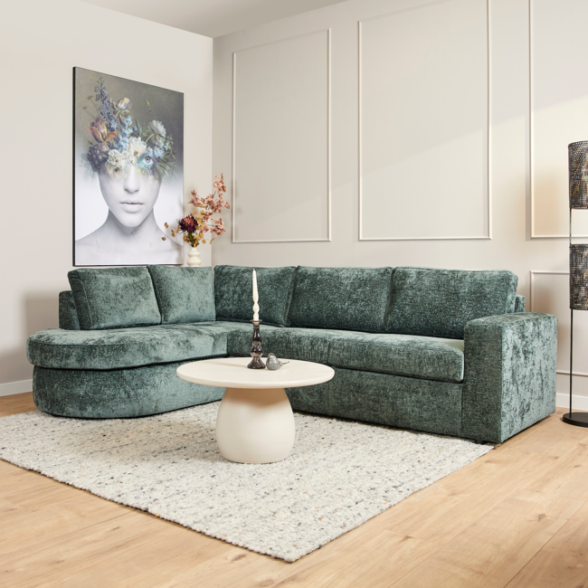 MySofa MySofa Alma | Green | Divan Links + 2,5 zits