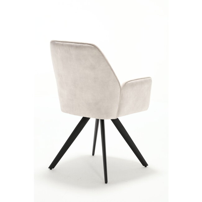 Starfurn Eetkamerstoel Nova | Champagne | Met armleuning