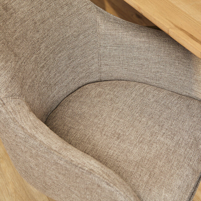 Starfurn Eetkamerstoel Jens | Brown | Met armleuning