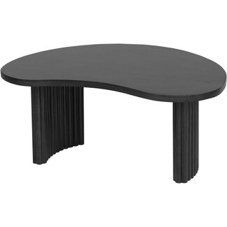 Nijwie Salontafel Firenze - boonvormig  - 85 cm - Zwart