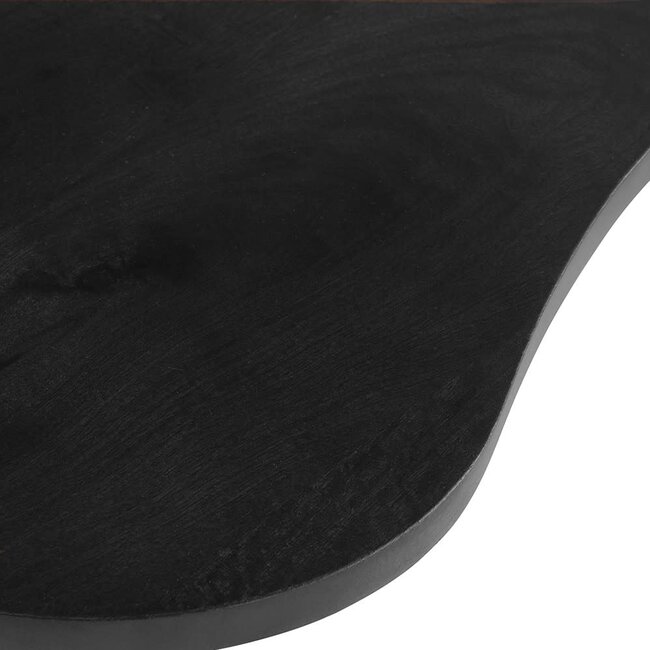 Nijwie Salontafel Firenze - boonvormig  - 125 cm - Zwart