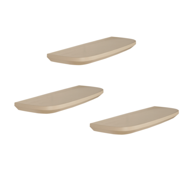 Starfurn Wandplank Gusta Sand | 60 cm | Set van 3