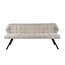 WoonStijl Eetkamerbank Raster 180 cm boucle Zand