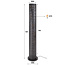 WoonStijl Vloerlamp 5L koker mesh