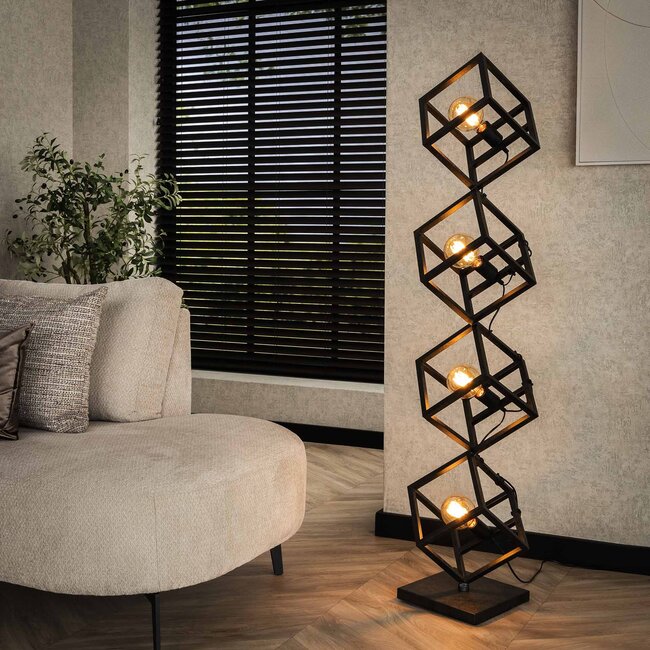 WoonStijl Vloerlamp 4L kubus
