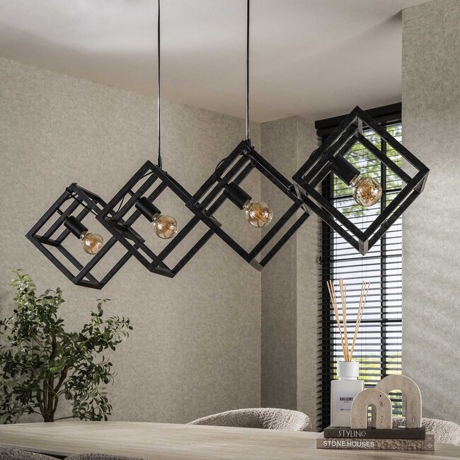 WoonStijl Hanglamp 4L kubus