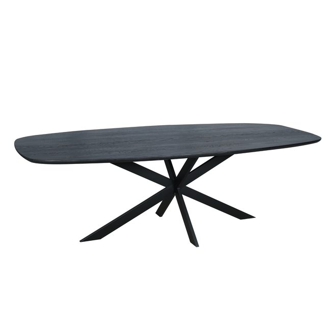 Starfurn Eiken eettafel Ferris | Deens Ovaal 240 cm | Zwart