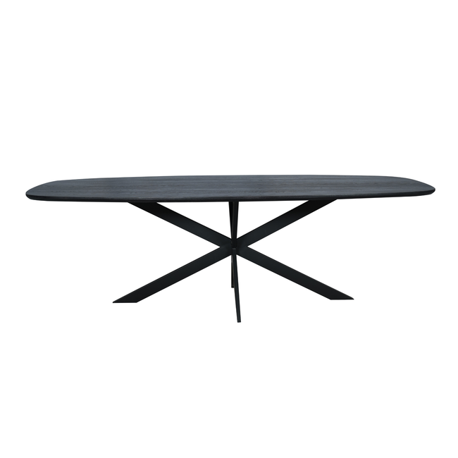 Starfurn Eiken eettafel Ferris | Deens Ovaal 200 cm | Zwart