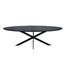 Starfurn Eiken eettafel Ferris | Ovaal 240 cm | Zwart