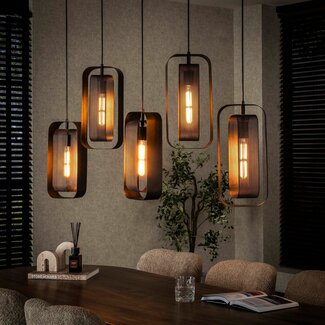 WoonStijl Hanglamp 5L mesh rotate