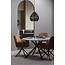 Woood Bruno Eettafel Rond Mdf Wit/zwart Marmeren Look Blad Ø120cm