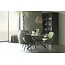 Woood Bruno Eettafel Rond Mdf Wit/zwart Marmeren Look Blad Ø120cm