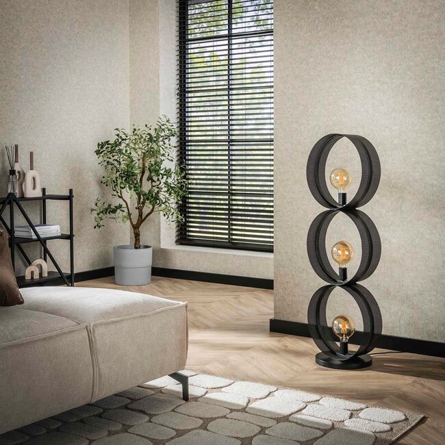 WoonStijl Vloerlamp 3L ring geperforeerd