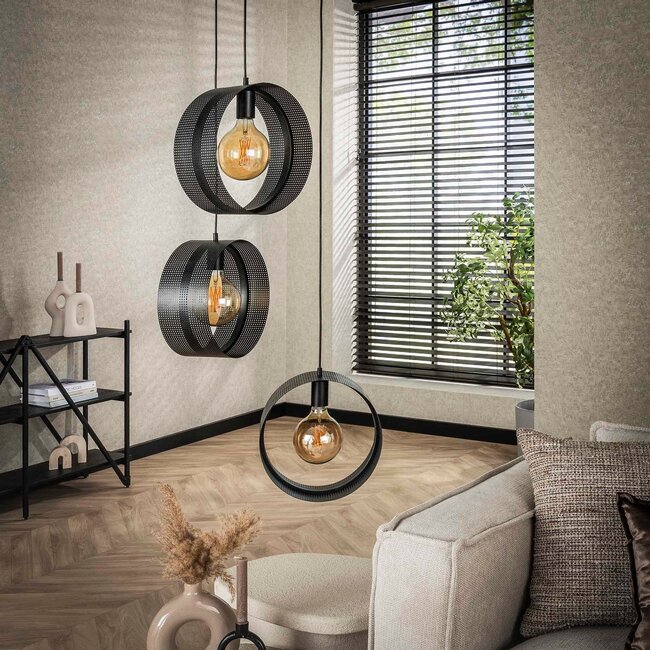 WoonStijl Hanglamp 3L ring geperforeerd