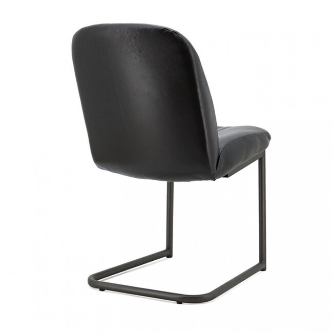 Stoel Shelby Showroommodel - zwart rossi leer