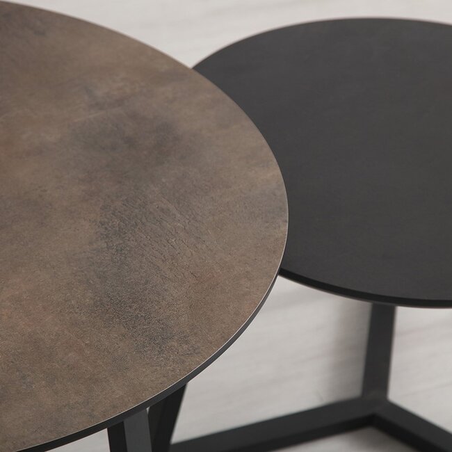 Nijwie Salontafel Cassio set van 2 rond - Diverse kleuren