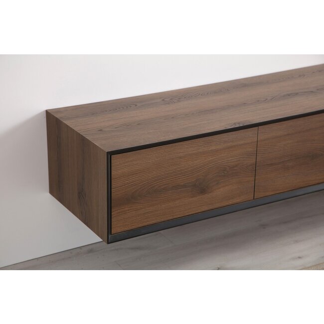 Nijwie Zwevend tv meubel Montano 220 cm - Diverse kleuren