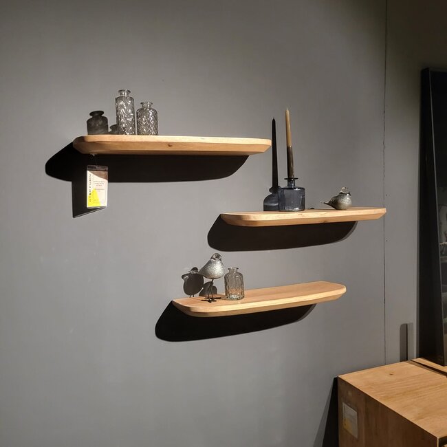 Starfurn Wandplank Gusta Naturel | 60 cm | Set van 3